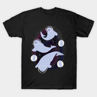 Seal Summer Space Swimming Vortex T-Shirt